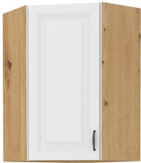 Rohová skříň 45°, vysoká 90 cm