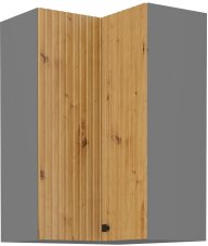 Rohová skříň 90°, vysoká 90 cm