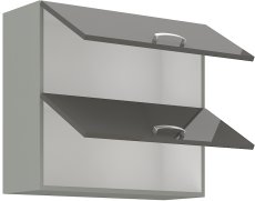 Dvou-výklopná skříň, šíře 80 cm