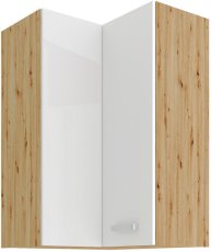 Vysoká rohová skříň 90°, výška 90 cm