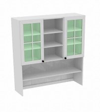 Kredenc, šíře 120 cm - prosklený