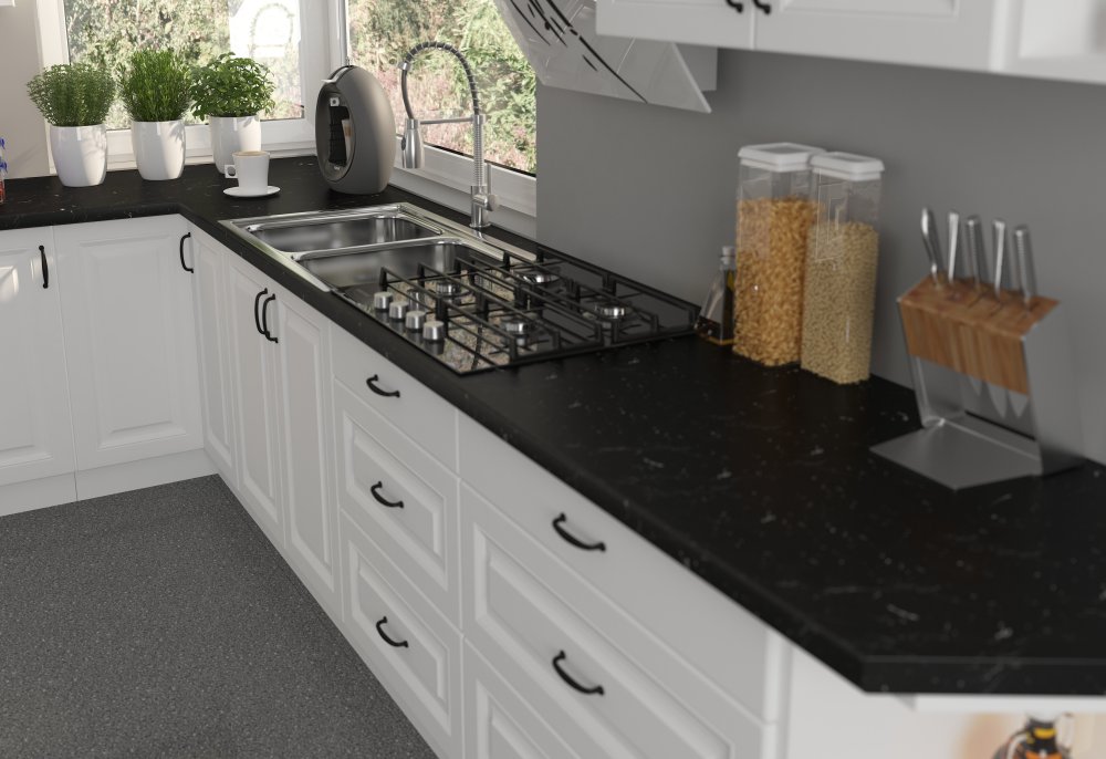 Pracovní desky o síle 3,8 cm - Délka - 340 cm