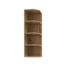 Vysoké 90 cm koncové otevřené police, šíře 30 cm