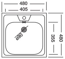 Dřez Alveus ALLUX 70