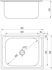 Dřez Deante ZEU 010A nerez