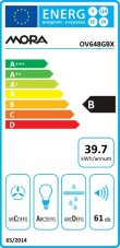 Odsavač par komínový MORA OVG 648 GB / OV 648 GBX
