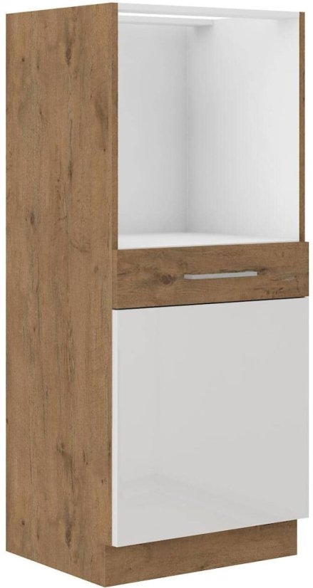 Polovysoká skříň na troubu, šíře 60 cm - Barva: Bílý lesk