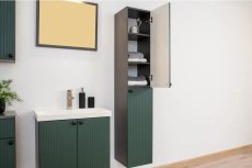 Koupelnová skříňka vysoká zelená ATIS