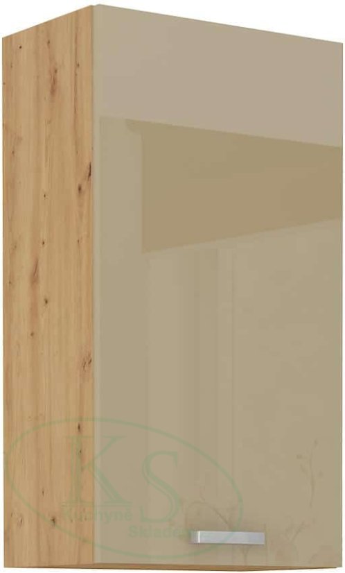 Vysoká 90 cm, horní skříň, šíře 50 cm - Barva: Cappuccino lesk