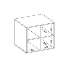 Závěsná horní knihovna