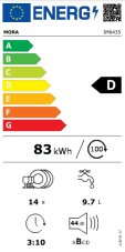 Vestavná myčka nádobí 60cm MORA IM 6435