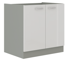 Dvoukřídlá skříňka s policí, šíře 80 cm