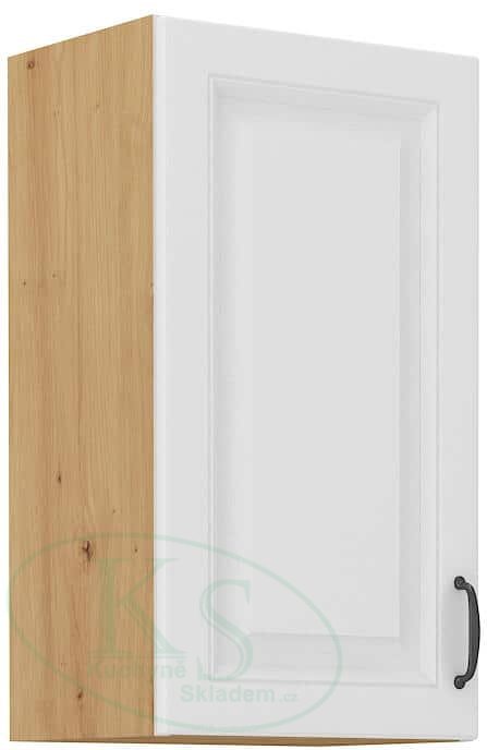 Horní jednokřídlá skříň, široká 40 cm