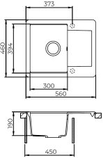 Granitový dřez Aquastone EASY 30