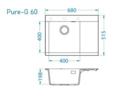 Granitový dřez Alveus PURE-G 60