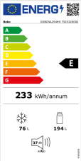 Vestavná chladnička kombinovaná BEKO B3BCNA294HS