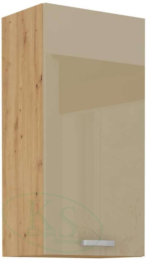Vysoká 90 cm horní skříň, šíře 45 cm - Barva: Cappuccino lesk