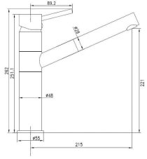 Baterie Deante ASTER 071 M chrom