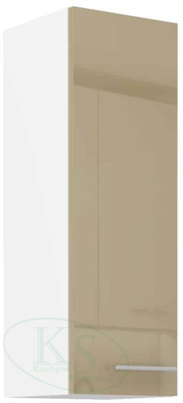 Vysoká 90 cm horní skříň, široká 30cm - Barva: Cappuccino lesk