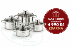 Akční set vestavných spotřebičů MORA nerezové provedení (trouba, varná deska, mikrovlnná trouba 25 l, myčka nádobí)