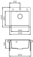 Granitový dřez Aquastone EASY 20