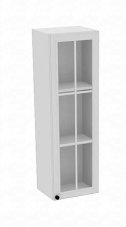 Vysoká skříň, šíře 40 cm - prosklená