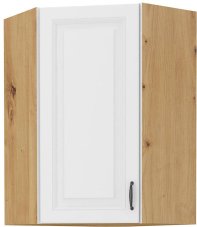 Rohová skříň 45°, vysoká 90 cm