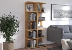 Masivní knihovna, výška 184cm