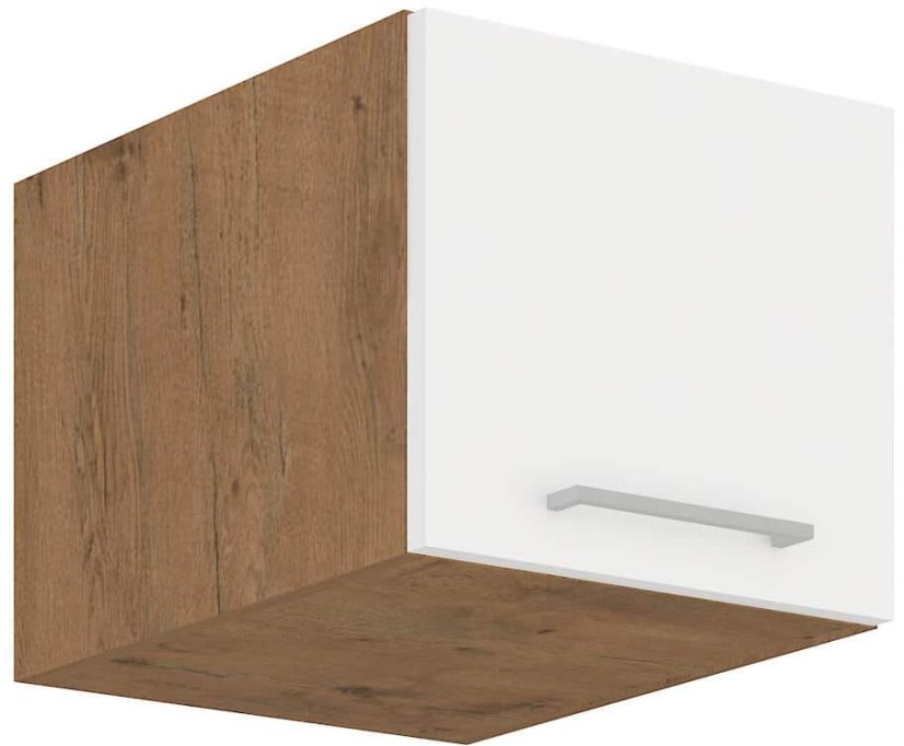 Hluboká jedno-výklopná skříň, šíře 40 cm - Barva: Bílý lesk