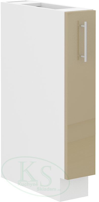 Drátěný výsuv 15cm - Barva: Cappuccino lesk
