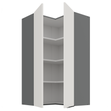 Rohová skříň 90°, vysoká 90 cm