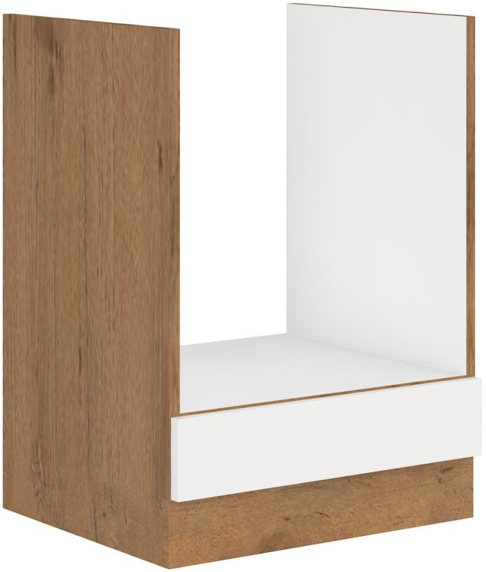Skříňka na vestavnou troubu, šíře 60 cm - Barva: Bílý lesk