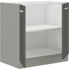 Dvoukřídlá skříňka s policí, šíře 80 cm