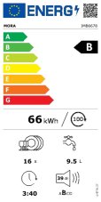 Vestavná myčka nádobí 60cm MORA IMB 6678