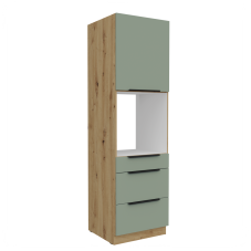 Vysoká skříň na troubu se šuplíky, šíře 60 cm