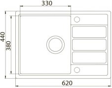 Granitový dřez Aquastone LAGO 30