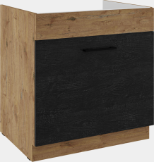 Dřezová skříň na tříděný odpad, šíře 80 cm