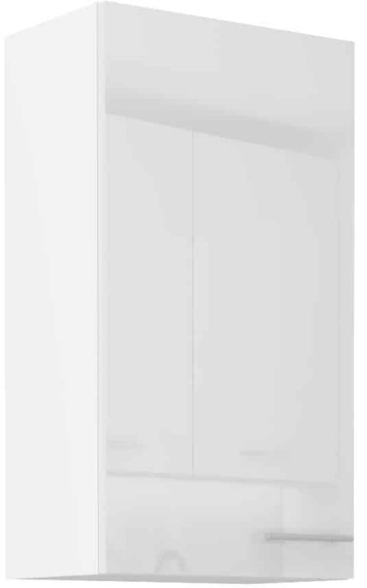 Vysoká 90 cm horní skříň, široká 50 cm - Barva: Bílý lesk