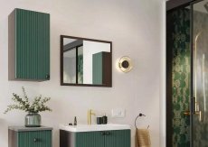 Koupelnové zrcadlo šedé ATIS 60