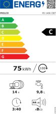 Vestavná myčka nádobí 60cm PHILCO PD 1466 CBIT