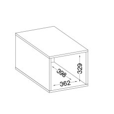 Otevřená nástavba, šíře 40 cm