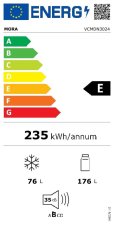 Vestavná chladnička kombinovaná MORA VCMDN 3024