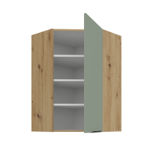 Vysoká 90 cm rohová skříň 45°