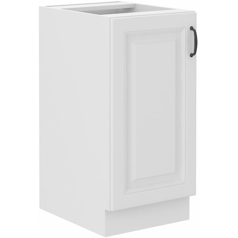 Spodní skříň jednokřídlá, široká 40cm - Korpus: Bílý, Dvířka: Bílý mat